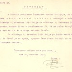 Potrdilo, ki so ga begunci v Dolah potrebovali za prevzem blaga. SI_ZAL_IDR/0102, Begunci, f. 8.