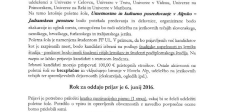 Poletna šola Bovec 2016