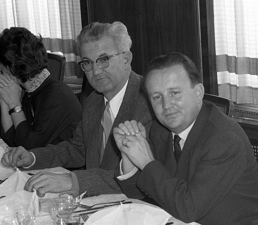 Petar Stambolić in Boris Kraigher 1958.