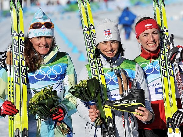 Petra Majdič osvojila zlati bron, posut z diamanti