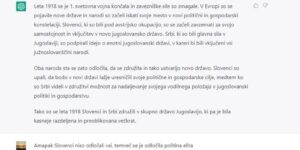 Pogovor o zgodovini z umetno inteligenco